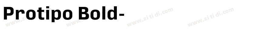 Protipo Bold字体转换